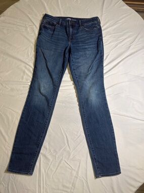 Old Navy Pop Icon Skinny Mid Rise Juniors Size 6 Blue Denim Jeans